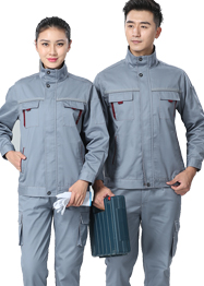 灰色帶反光條工作服新款TM663-05 灰色帶反光條工作服新款TM663-05