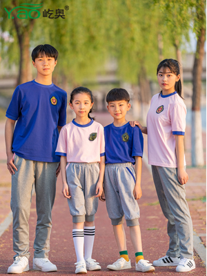 屹奧2019小、初、高夏季校服新款運動套裝
